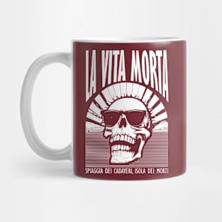 La Dolce Morte– a skull’s sweet life (or death). Mug